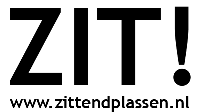Zit! Sticker van zittendplassen.nl voor zittend plassen